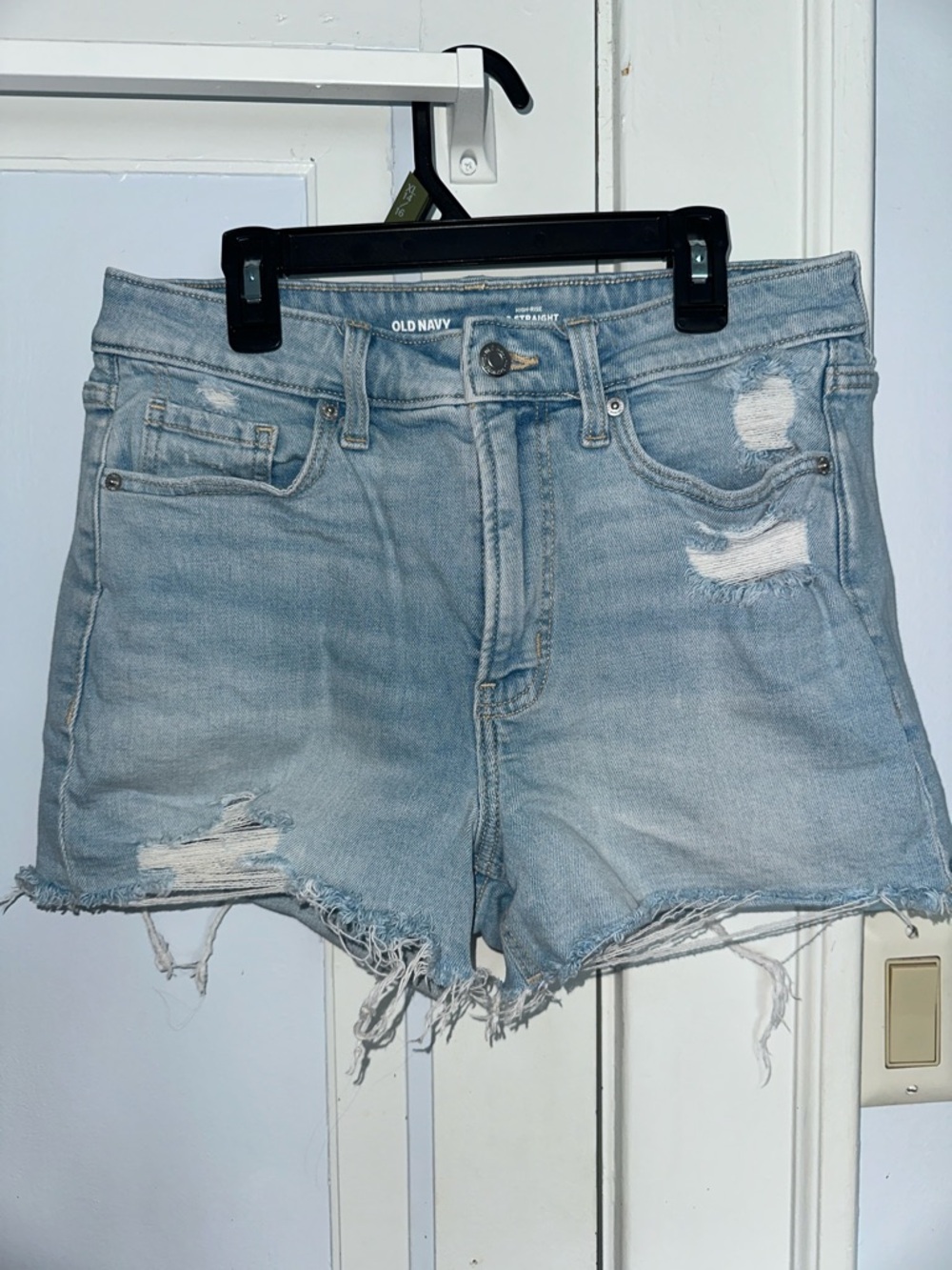 Old Navy Light Wash Distressed Denim Cutoff Shorts
